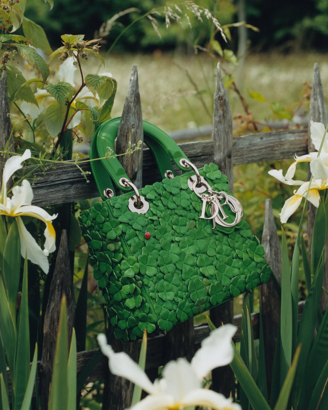 green dior bag